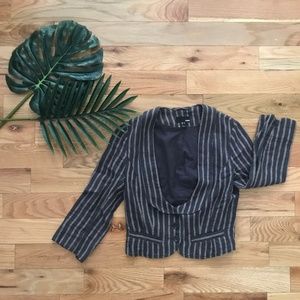 Grey and Blue Striped Blazer | H&M